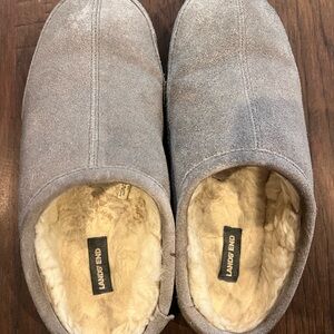 Lands' End Men's Gray Slip-On Loafers